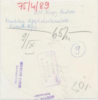 cca 1975 Kiss Nagy András Munkácsy- és Kossuth-díjas szobrászművész. Keleti Éva felvétele. Hátoldalá...