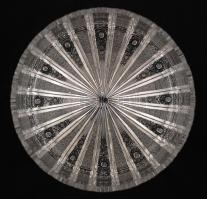 Kristályüveg tál,  20x7cm