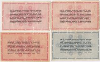 1946. 10db-os vegyes magyar adópengő bankjegy tétel, közte fordított címeres és sorszámos is T:vegye...