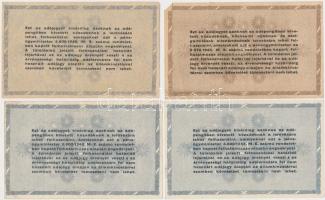 1946. 10db-os vegyes magyar adópengő bankjegy tétel, közte fordított címeres és sorszámos is T:vegye...