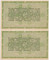 1946. 10db-os vegyes magyar adópengő bankjegy tétel, közte fordított címeres és sorszámos is T:vegye...