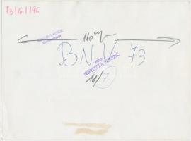 1973 Képek az 1973-as BNV-ről. (Budapesti Nemzetközi Vásár) Novotta Ferenc felvételei, hátoldalon pe...