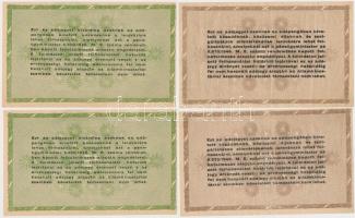 1946. 10db-os vegyes magyar adópengő bankjegy tétel, közte fordított címeres és sorszámos is T:vegye...