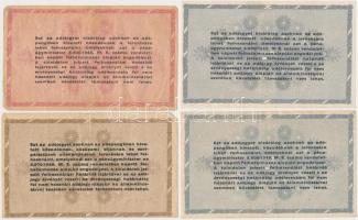 1946. 10db-os vegyes magyar adópengő bankjegy tétel, közte fordított címeres és sorszámos is T:vegye...