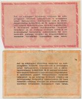 1946. 10db-os vegyes magyar adópengő bankjegy tétel, közte fordított címeres és sorszámos is T:vegye...