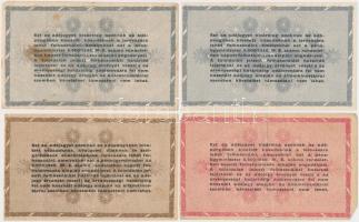 1946. 10db-os vegyes magyar adópengő bankjegy tétel, közte fordított címeres és sorszámos is T:vegye...