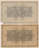 1946. 10db-os vegyes magyar adópengő bankjegy tétel, közte fordított címeres és sorszámos is T:vegye...