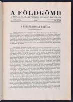 1940-42 A Földgömb. A Magyar  Földrajzi Társaság népszerű folyóirata. Magyar Földrajzi Társaság. Gaz...