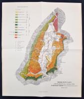 1878 Zsibó környékének térképe, Telegdi, dr. Hofmann,  hajtogatva, szép állapotban, 45x38cm