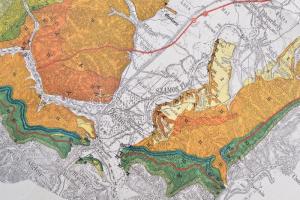 1878 Zsibó környékének térképe, Telegdi, dr. Hofmann,  hajtogatva, szép állapotban, 45x38cm