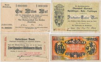 Németország / Weimari Köztársaság 1923. 7db klf szükségpénz, közte Bad Tölz, Bielefeld, Stuttgart T:...