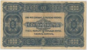 1923. 1000K "8 FILLÉR - NYOLC FILLÉR" felülnyomással T:III,III-