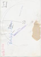 cca 1961 Botafogo - Újpesti Dózsa mérkőzés. Novotta Ferenc felvétele. Hátoldalon pecséttel jelzett. ...