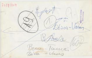 cca 1973 Bene Ferenc gólt szerez, Tamás Gyula kapus tehetetlen. Újpesti Dózsa - Vasas mérkőzés. Háto...