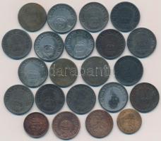 1897KB 2f Br + 1916-1918KB 20f Fe (9x) + 1926-1944. 1f Br (4x) + 2f Br/Fe (17x) + 10f Cu-Ni/Fe (57x)...