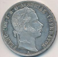Ausztria 1860A 1Fl Ag "Ferenc József" T:2  Austria 1860A 1 Florin Ag "Franz Joseph" C:XF