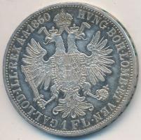 Ausztria 1860A 1Fl Ag "Ferenc József" T:2 
Austria 1860A 1 Florin Ag "Franz Joseph&q...