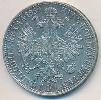 Ausztria 1859A 1Fl Ag "Ferenc József" T:2 kis ph. 
Austria 1859A 1 Florin Ag "Franz ...