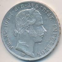 Ausztria 1859V 1Fl Ag "Ferenc József" T:2 kis ph. Austria 1859V 1 Florin Ag "Franz Joseph" C:XF small edge error