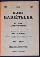 1942 Madár Imréné (szerk.):  Ízletes hadiételek. Ötletek aranytanácsok. pp.:48, 20x14cm
