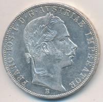 1859B 1Fl Ag "Ferenc József" T:2