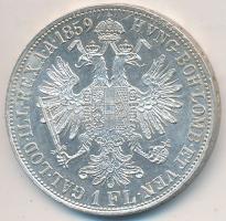 1859B 1Fl Ag "Ferenc József" T:2