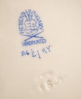 Herendi íriszmintás tányér, porcelán, jelzett, kézzel festett, hibátlan, 16cm