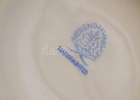 Herendi tulipánmintás kiöntő, porcelán, jelzett, hibátlan, 11x16cm