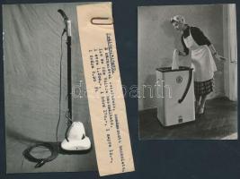 cca 1950-1960 Háztartási gépek fotói, 4 db, 11x8 és 9x13 cm