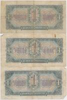 Szovjetunió 1937. 1R  (3x) + 3R + 1938. 3R (4x) T:III,III-
Soviet Unino 1937. 1 Ruble (3x) + 3 Rubl...