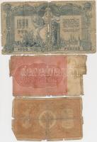 Orosz Birodalom / Ukrajna 33db vegyes bankjegy és szelvény rossz nagyrészt rossz állapotban T:vegyes...