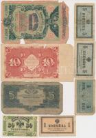 Orosz Birodalom / Ukrajna 33db vegyes bankjegy és szelvény rossz nagyrészt rossz állapotban T:vegyes...