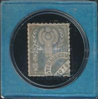 1979. "Nemzetközi Gyermekév" Ag bélyegérem eredeti ÁPV tokban (3.41g/0.835/27x22mm) T:PP