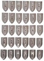 ~1975. "A Polgári Védelem Kiválója" (30x) ezüstözött, zománcozott fém kitüntető jelvények ...