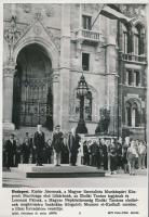 2 db MTI sajtófotó: egyiken 1981 Budapest, Moamer el-Kadhafi(1942-2011) líbiai diktátor látogatása M...