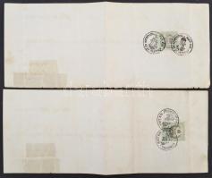 1873-1875 2 db okmánybélyeges váltó