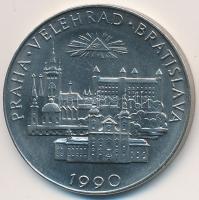 Csehszlovákia 1990. "II. János Pál / Velehrad - Pozsony 1990" fém emlékérem (27mm) T:1
Cz...