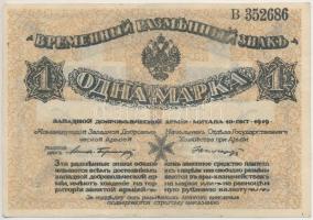 Lettország / Mitau / Nyugat-oroszországi Önkéntes Hadsereg 1919. 1M T:III
Latvia / Mitau / West Rus...