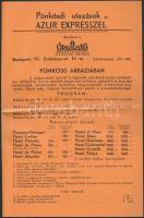 1938 A 8 Órai Újság 4 db abbáziai és olaszországi nyarakásokat hirdető szórólapja borítékban