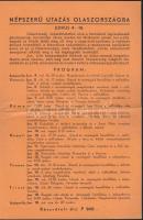 1938 A 8 Órai Újság 4 db abbáziai és olaszországi nyarakásokat hirdető szórólapja borítékban