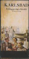 cca 1930-1940 "Karlsbad Világggyógyfürdő Németország", képekkel illusztrált utazási prospektus