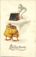 15 db érdekes, régi grafikai képeslap vegyes minőségben /  15 interesting pre-1945 art postcards, mi...