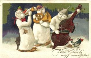 15 db érdekes, régi grafikai képeslap vegyes minőségben /  15 interesting pre-1945 art postcards, mi...