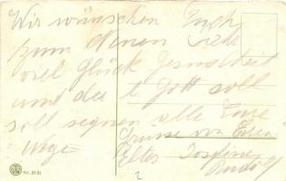 15 db érdekes, régi grafikai képeslap vegyes minőségben /  15 interesting pre-1945 art postcards, mi...