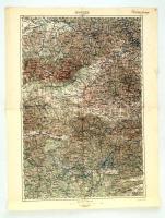 cca 1915-20 Löcse katonai térkép, 62x47cm