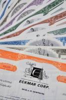 Amerikai Egyesült Államok 1964-1976. 10db klf részvény perforációval, bélyegzésekkel, lyukasztással érvénytelenítve T:I-III USA 1964-1976. 10pcs of diff shares, with perforations, stamps, cancelled by holes C:UNC-F