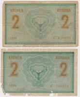 1914. 2K "C" sorszámjel (2x) T:III-,IV