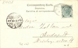 Lovran, Lovrana; street view with shop