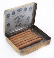 "Le Khédive" Manufacture de Cigarettes Egyptiennes fém cigarettás doboz, 9x7x2cm/ "Le...