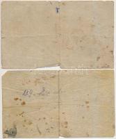 1918. 25K (2x) "3140" + "3131" mindkettő 3mm és hullámos hátlappal T:III-,IV